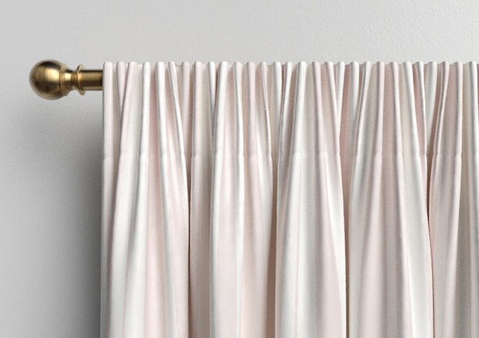 Shabby Chic by Rachel Ashwell Watercolour Stripe, Blush - Made to Measure Curtains - Image 9